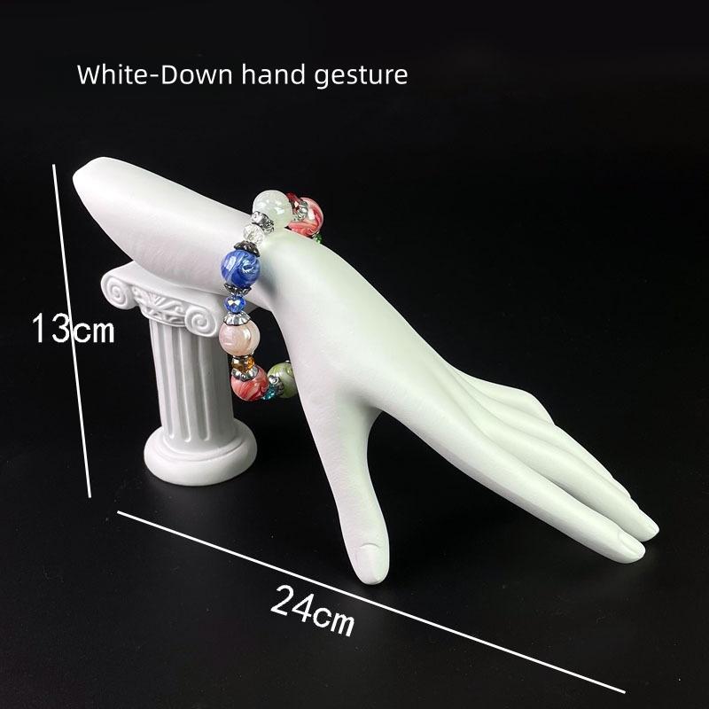 Elegant Modern Eco-friendly Finger Bust Jewelry Stand Decorative Hand-shaped Resin Holder Rings Perfect Window Display Prop JUE