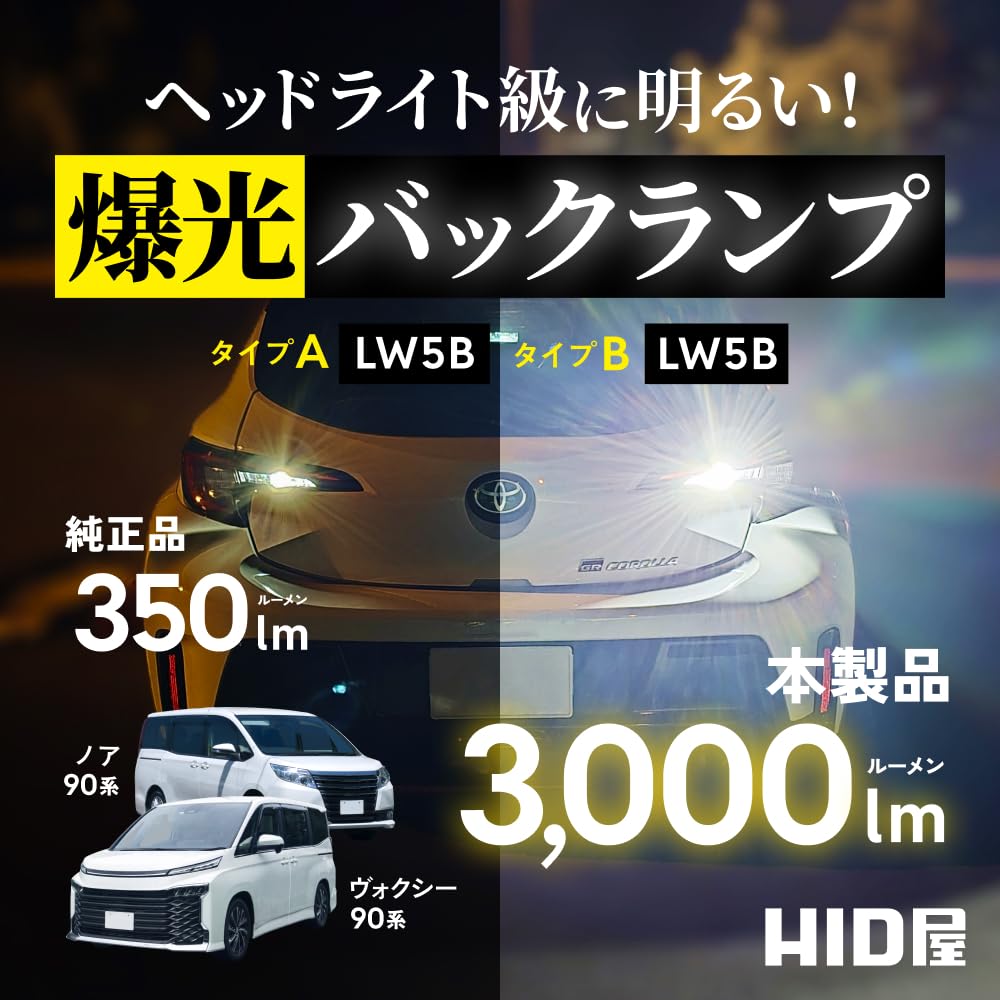 HID shop LW5B Type A LED back lamp 1 light
