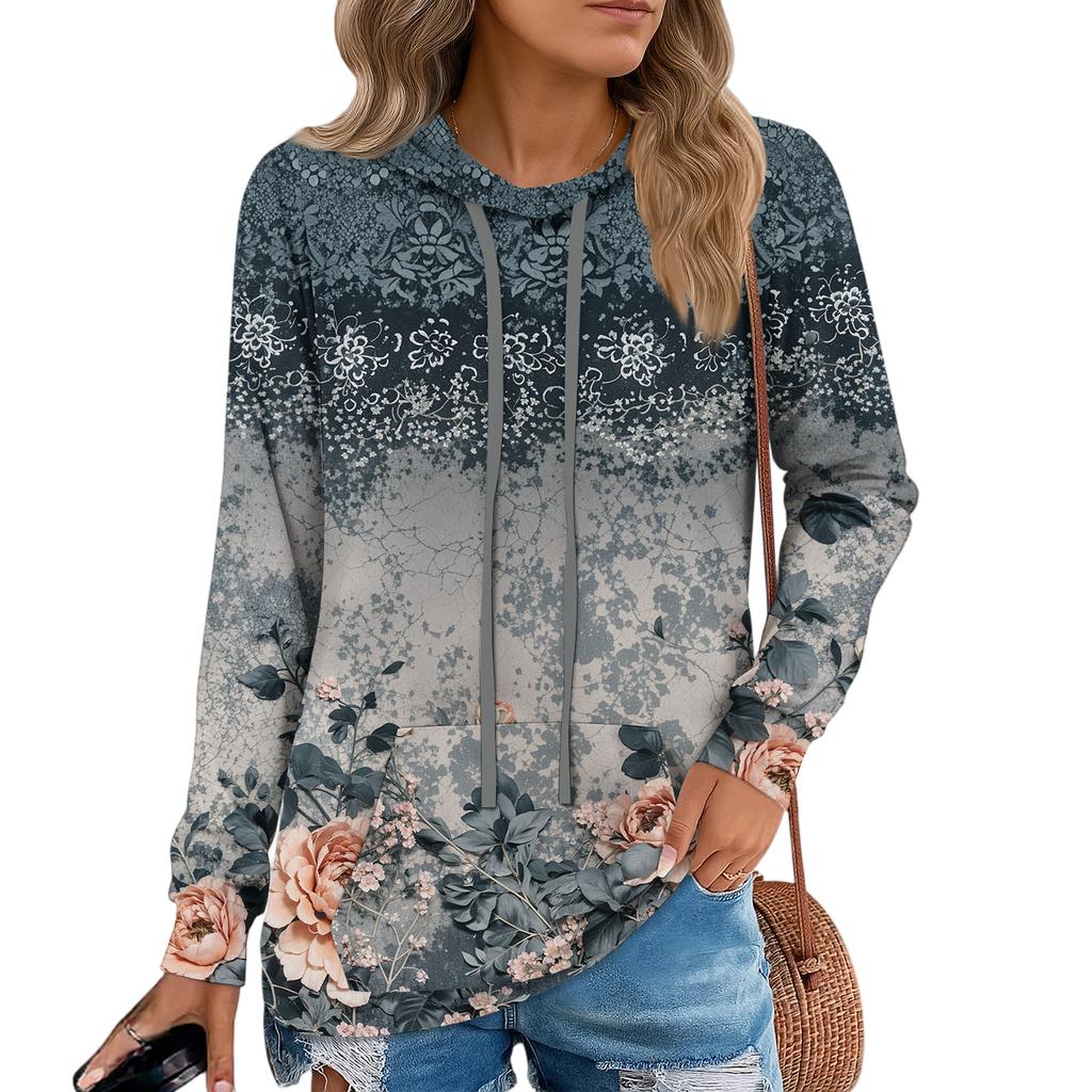 Womens Pullover Hoodies Teen Girls Fashion Hooded Sweatshirt Womans Fall Tunic Top