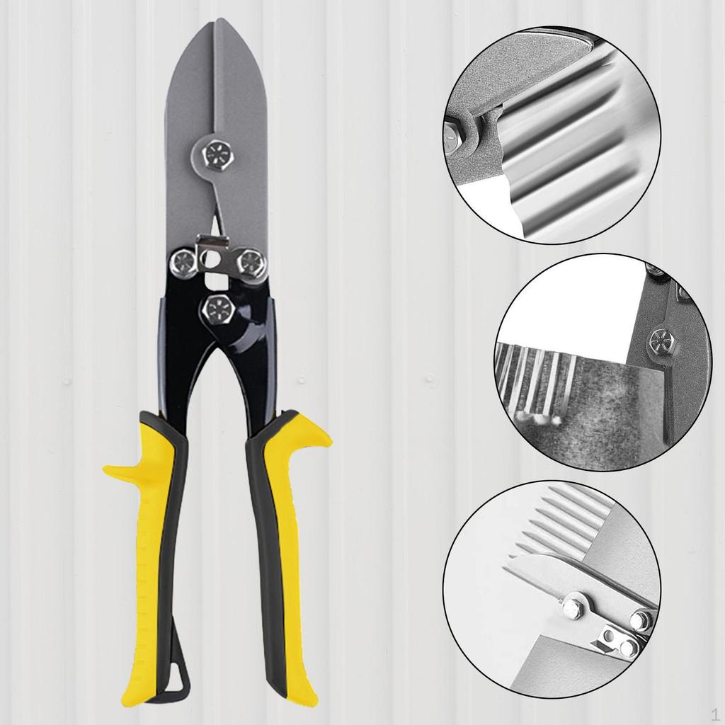 5-Klingen Hand-Crimpzange für Blech, rutschfest, tragbares Werkzeug mit ergonomischem Griff