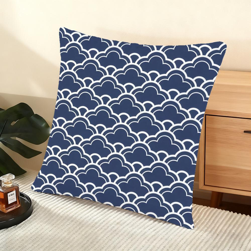 JAPANESE Style Cushion Cover Soft Short Plush Pillow Cover Smooth Cozy Texture Aesthetic Cushion Case Home Decor