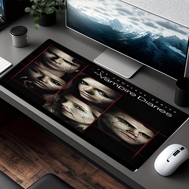 The Vampire Diaries Baskılı Mouse Pad, Klavye Pad'i Dizüstü PC Matı olarak Ofis Ev Kullanımı için, Masa Dekorasyonu, Oyuncular için Mükemmel Doğum Günü Hediyesi