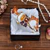 White Horse Figurine, 5.51-inch Trinket Box, Jewelry Box with Hinges, Golden Crystal Enamel, Animal Home Decor, Special Occasion Gift