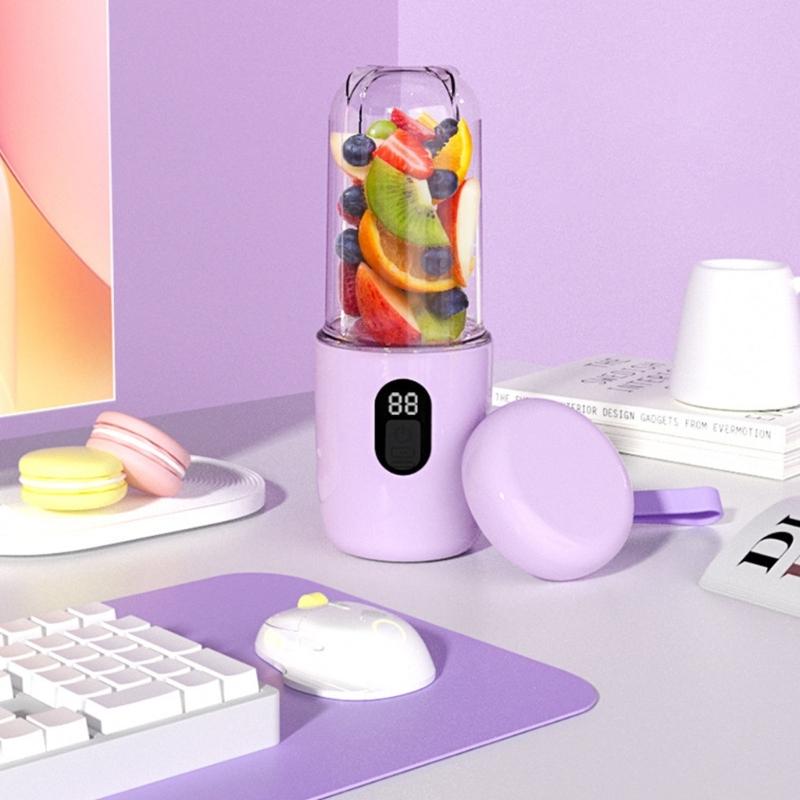 500ml Smoothie Blenders Portable USB Rechargeable Juicer with High Speed Motor Mixing Cup for Protein Shakes and Juices