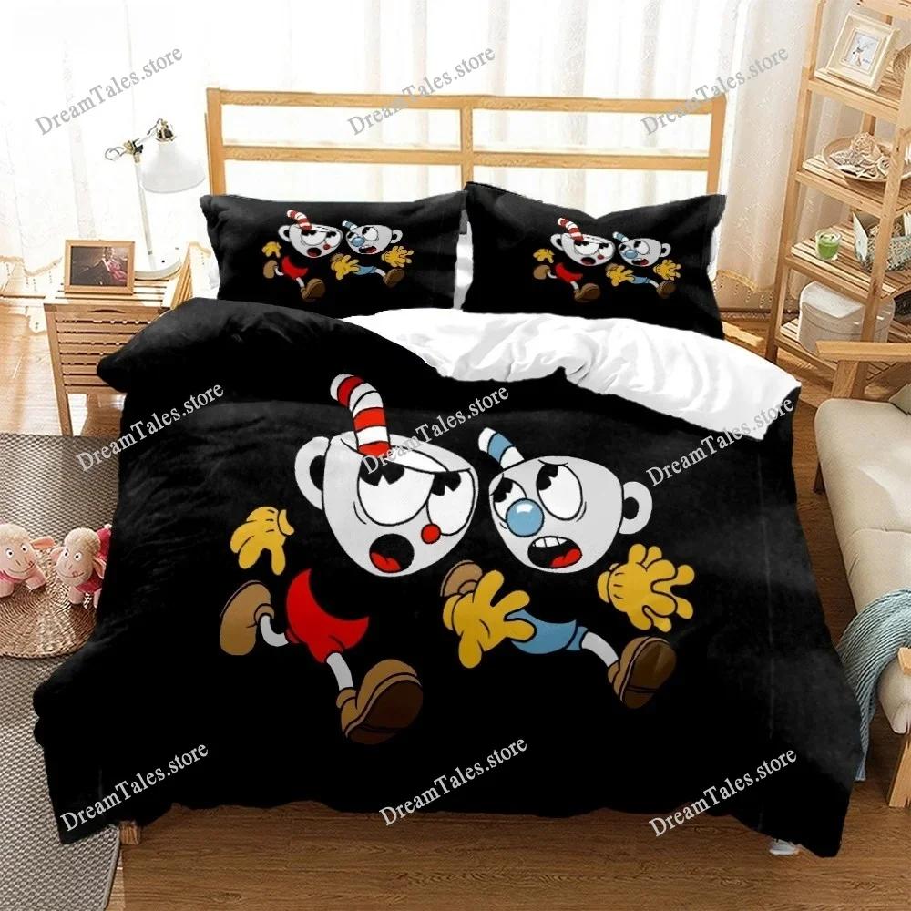 Cute Bubu Duvet Case Pillowcase Bedding Set, Comfortable Breathable Sheet, Single, King, Queen, Luxury Birthday Gift