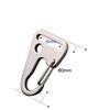 Stainless Steel Hook Clips Black/Silver Belt Carabiner New Strap Buckle  Outdoor Tool