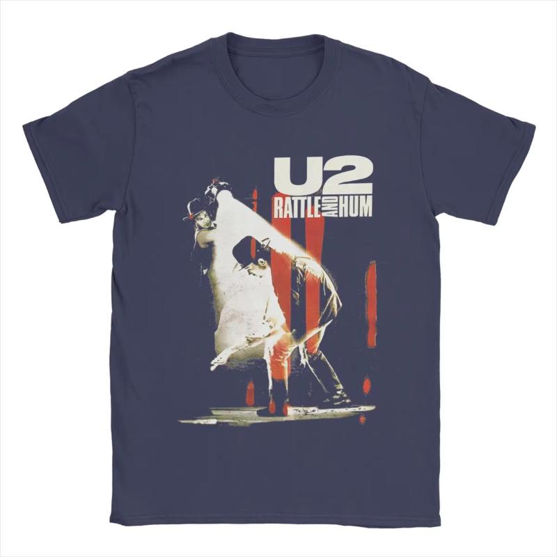 U2 Band T Shirts Unisex Cotton Casual TShirt O Neck Tee Shirt Short Sleeve Clothing 