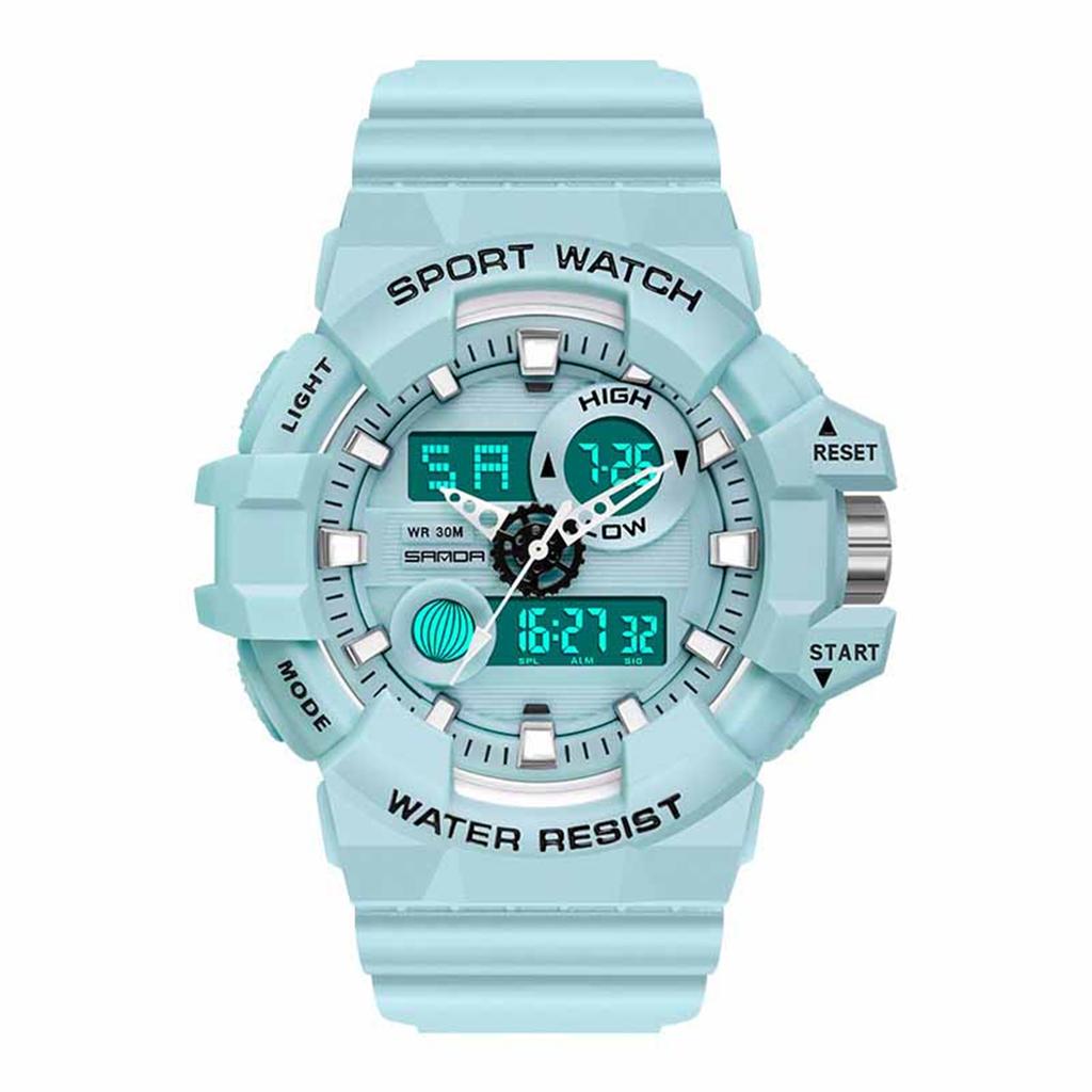 Men's Waterproof Luminous Running Alarm Clock Watch