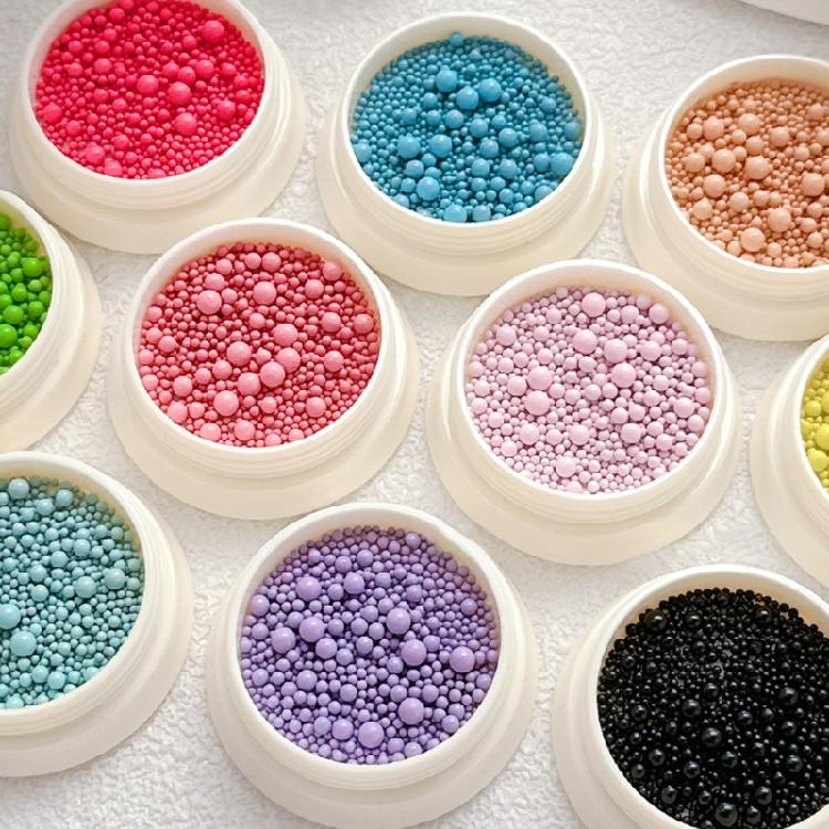 Nails Caviar Beads Metal Nail Beads Micro Pixie-Beads for DIY Nail Art Charms