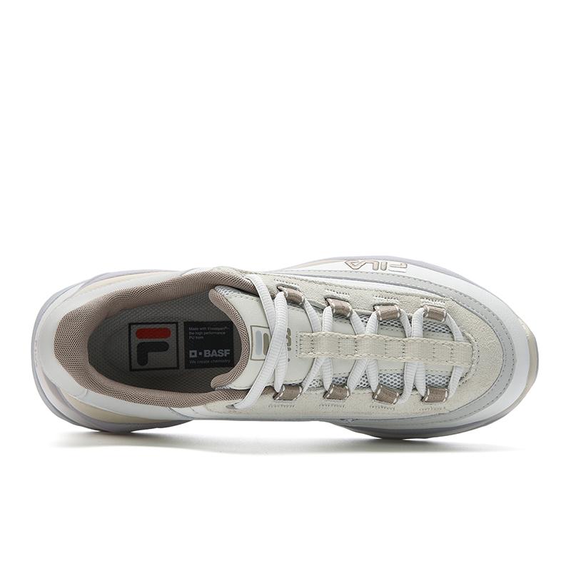 FILA KM 2S Layered Shoes Simple Fashionable Personalized Sports Versatile Comfortable Trendy Low-Top Casual Shoes Kids sneaker Gray F12W611125FBV