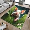 1PC Piglet Rain Non-Slip Floor Carpet Compatible for Office&Living Room&Bedroom&Dining Room - Flat-Weave Machine-W300