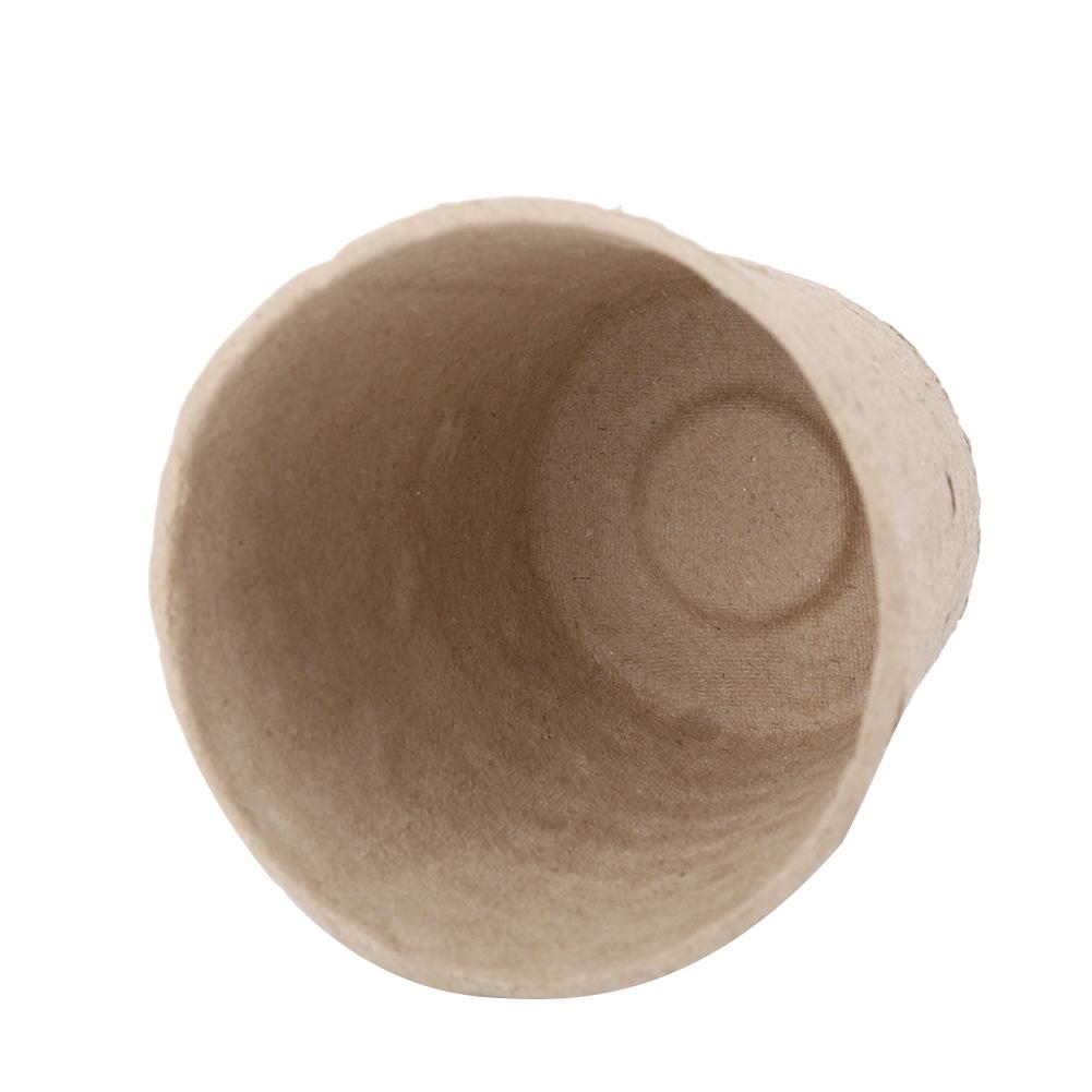 50 Stück Runde Abbaubare Zellstoff Torf Topf Pflanze Anzuchttopf Gartenbedarf 8*8cm