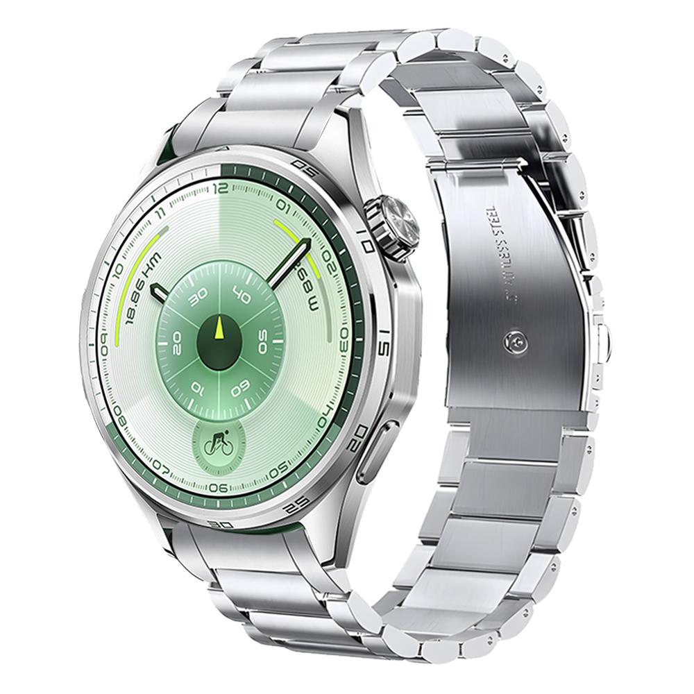 

No Gaps Metal Stainless Steel Strap For HUAWEI WATCH GT 6 46mm Band Link Bracelet GT6 Replacement Wristband Accessories For HUAWEI GT 6 46MM срібний
