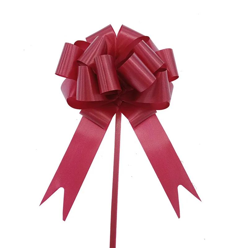 30pcs Christmas Garland Flower Ribbon Holiday Wedding Party Gift Box Packaging Ribbon Stereoscopic Spherical Hand Pulled Flower