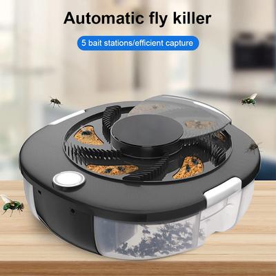 Automatischer Fliegenfänger, USB-Fliegenfalle mit Köder, leiser, sicherer, elektrischer Schädlingsfänger, Insektenvernichter für den Innen- und Außenbereich, für die Küche zu Hause