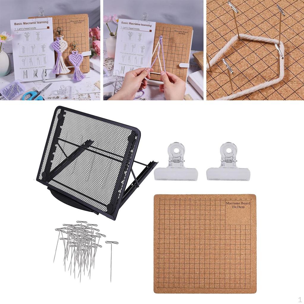 Double-sided Macrame Board Set, Multifunctional Decorative Accessories And Supplies, 20.5 X
