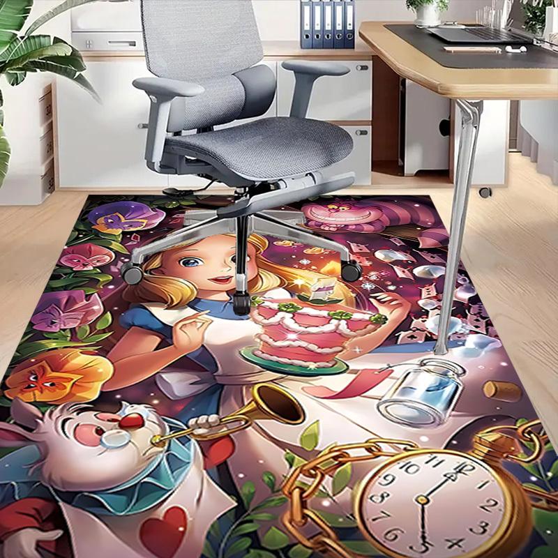 1PC Alice in Wonderland Carpet Ultra Soft, Thick & Absorbent, Non Slip Machine Washable Mat for Entryway