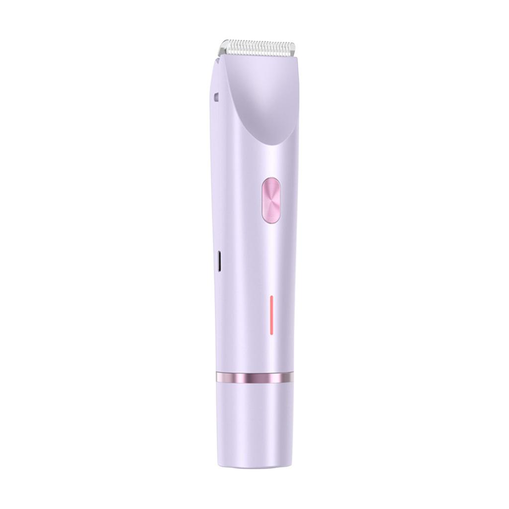 Electric Hair Removal Device for Sensitive Areas Dual Head Portable Shaver Cordless Rechargeable Trimmer for Body and Face