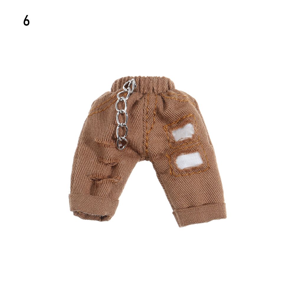 Cool 1/12 Dolls Kids Gift Toys Hoodies Doll Jeans PU Leather Jackets Fashion Ripped Pants