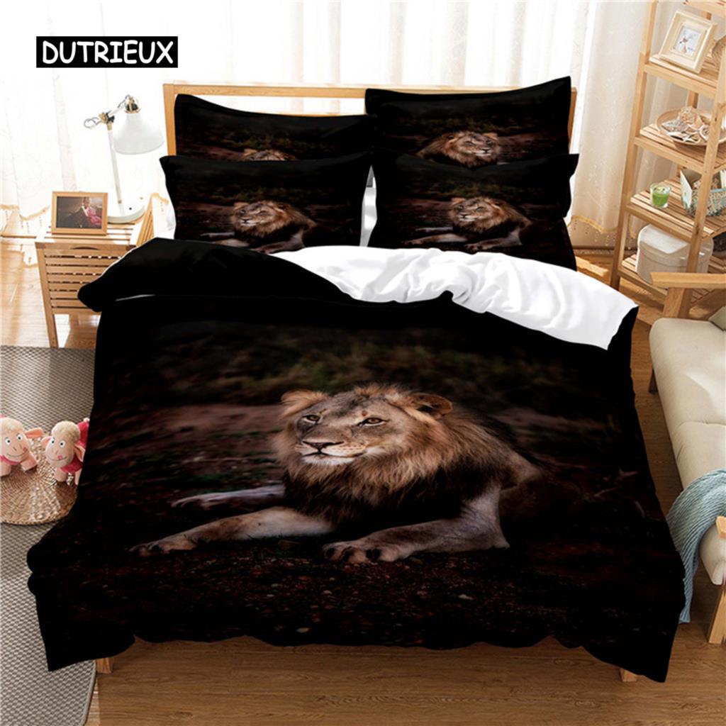 Deep Lion Bedding Set Duvet Cover Set 3d Bedding Digital Printing Bed Linen Queen Size Bedding Set Fashion Design