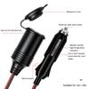 12V 24V 20A Socket Plug with Indicator Light Cigarette Lighter Female Power Extension Cable Car Male Female Extension Cable