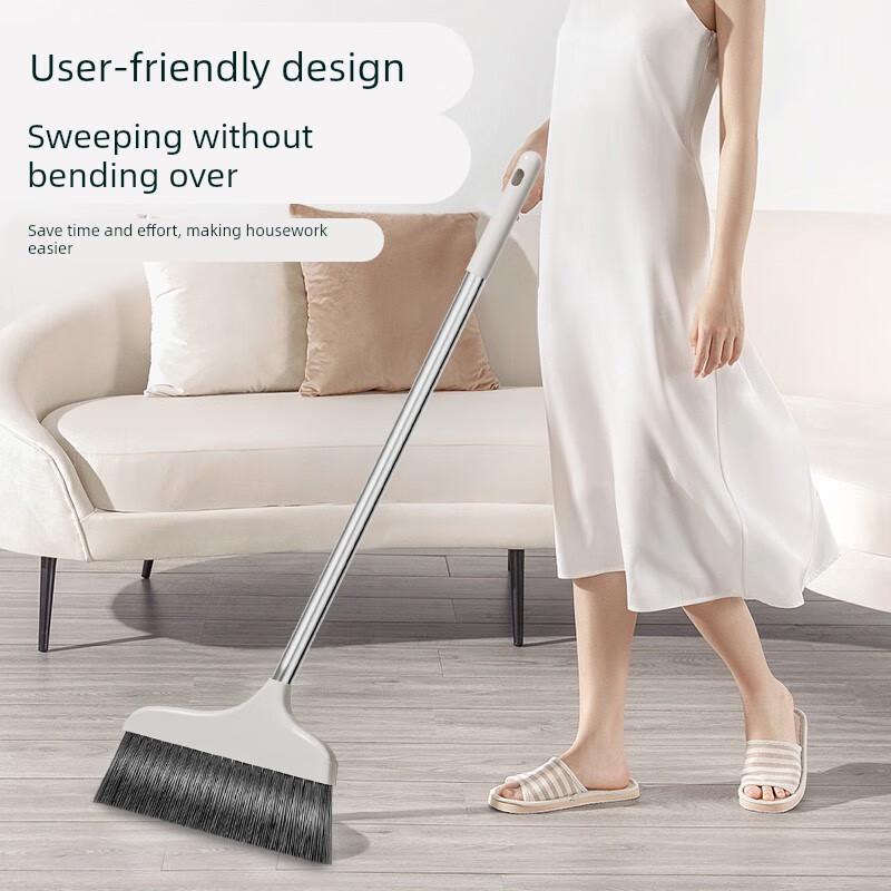 Soft Bristle Broom and Dustpan Set
