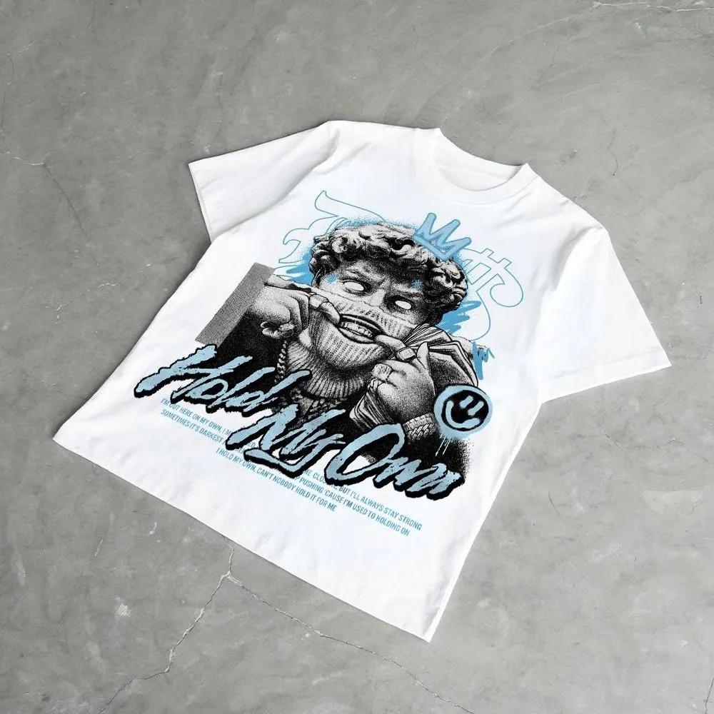 

Hold My Own Portrait Graffiti Printed Tshirt Women Unisex Hip Hop Street Style Top SpringSummer Loose Short Sleeve Unisex Tshirt S