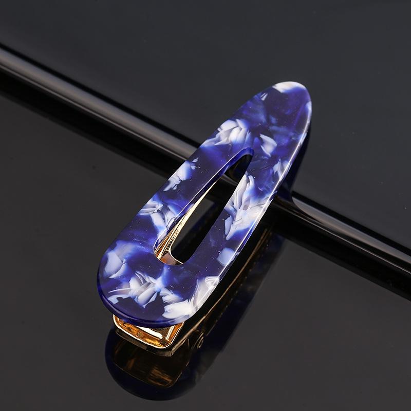 Fashion Korea Hair Clips for Girls Leopard Marble Textured Geometric Hollow Acrylic Hair Clip Hairclip Hair Clips Women Headwear