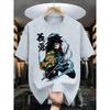 Plus Size Demon Slayer Anime Printed Men and Women Tshirt Casual Parent Child Top Fashion Cotton Harajuku Y2K Street Summer