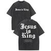 Men's Washed Vintage Cotton Tee Distressed Streetwear Oversized Fit Cool Basic T-Shirt for Boys