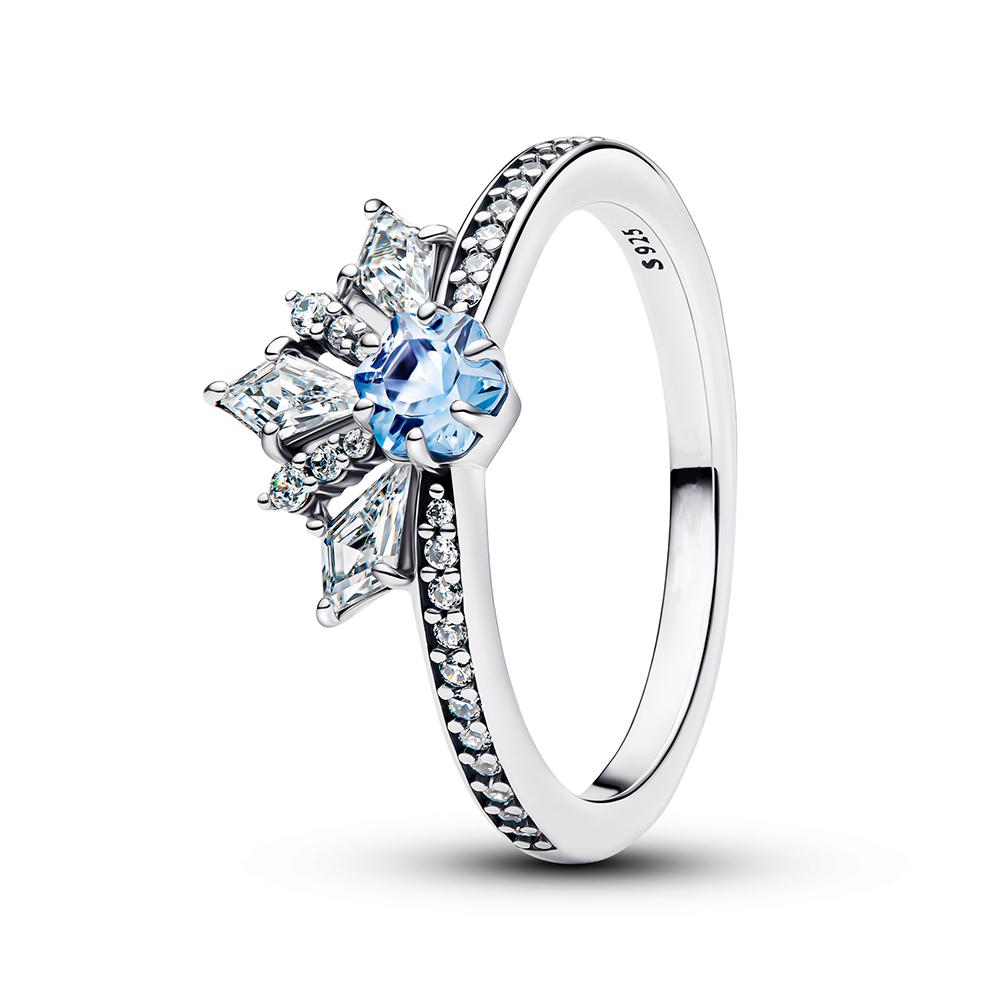 925 Sterlingsilber Alle Prinzessinnen-Serie Tiara, Aladdin Jasmin, Rapunzel Tiara Ring Damen Fingerring für Partyschmuck