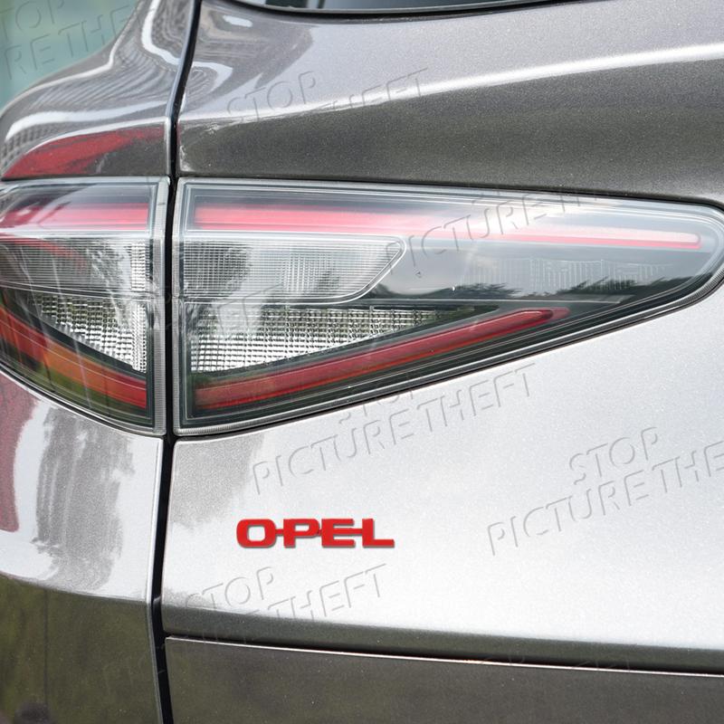 For Opel Vauxhall Zafira Vectra Astra 1.6 Logo 3D Metal Badge Decal Car Body Rear Trunk Emblem Sticker Decoration Accessories