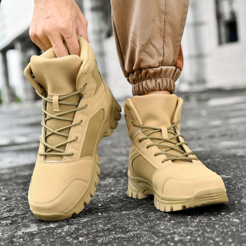 TUINANLE Hochwertige Wanderschuhe Wüste Herren Outdoor Wanderschuhe Leichtgewichtige Herren Damen High Top Sneaker Große Größe
