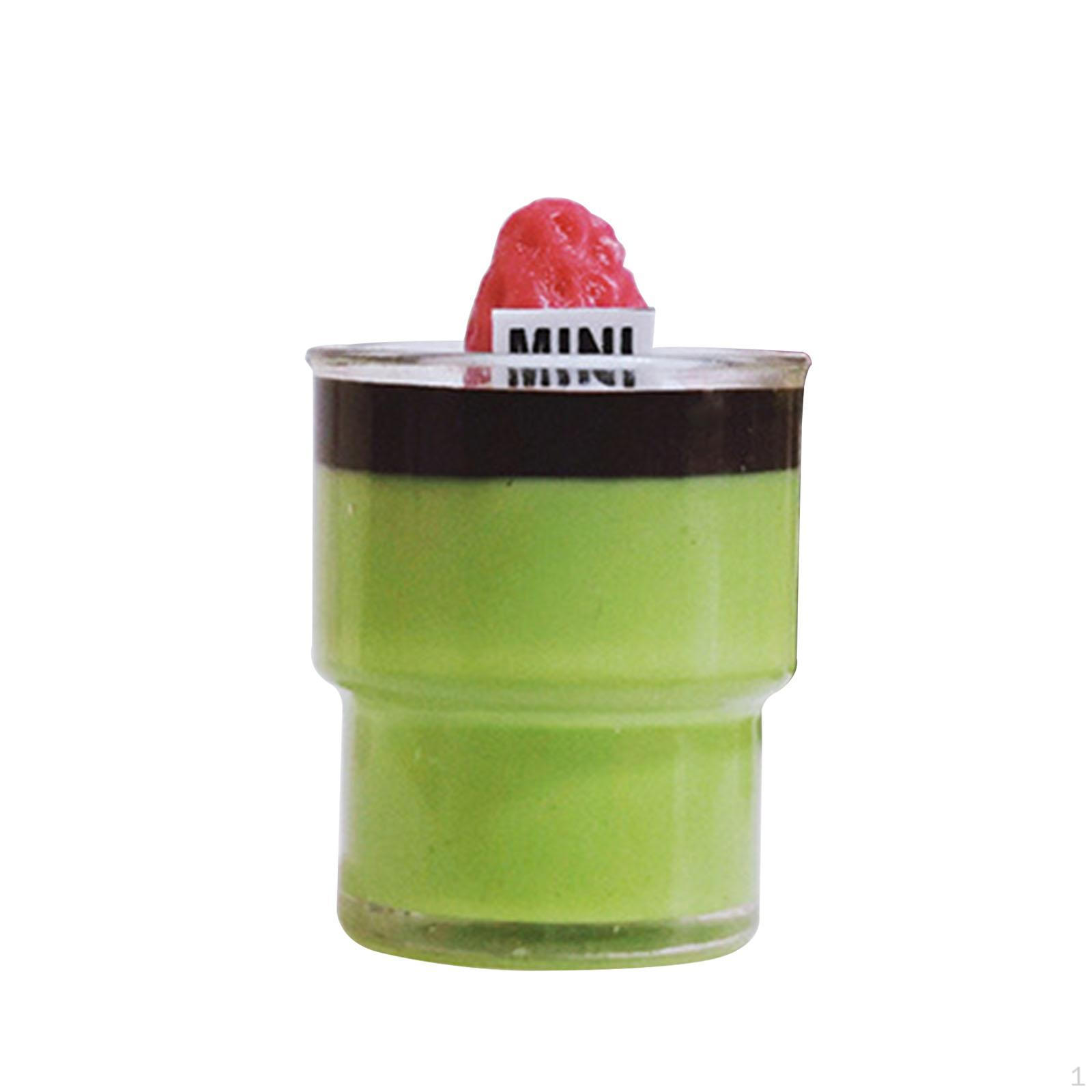 

1/6 1/12 Кукольный домик Мусс Чашка Модель Десерт Украшение Игрушка Имитация Реалистичная Закуска DIY Strawberry matcha