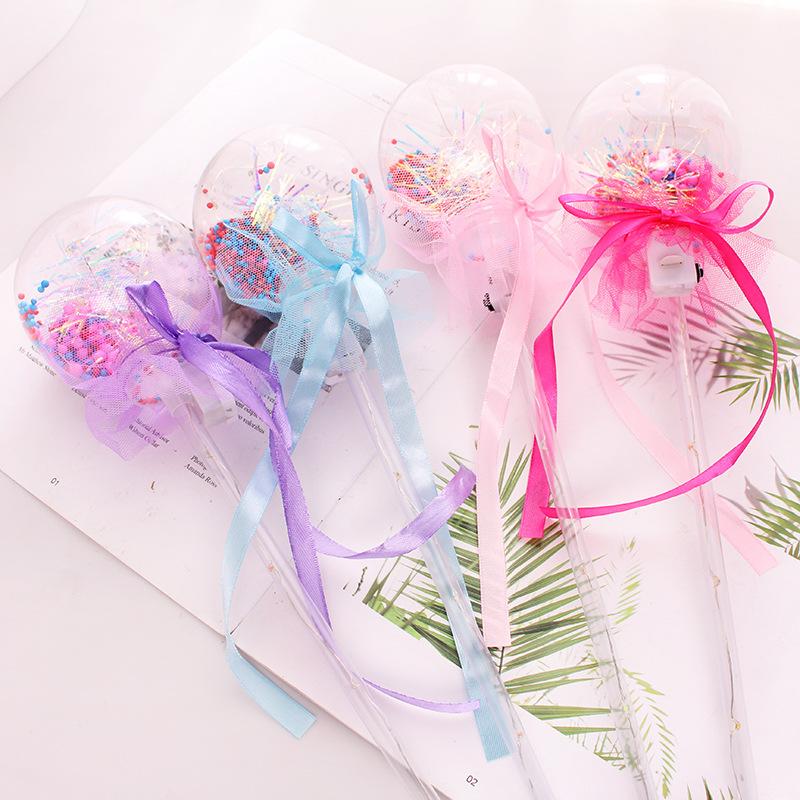 Bobo Ball Magic Wand Glitter Princess Fairy Stick New Exotic Toy Children's Glow Stick Star Ball