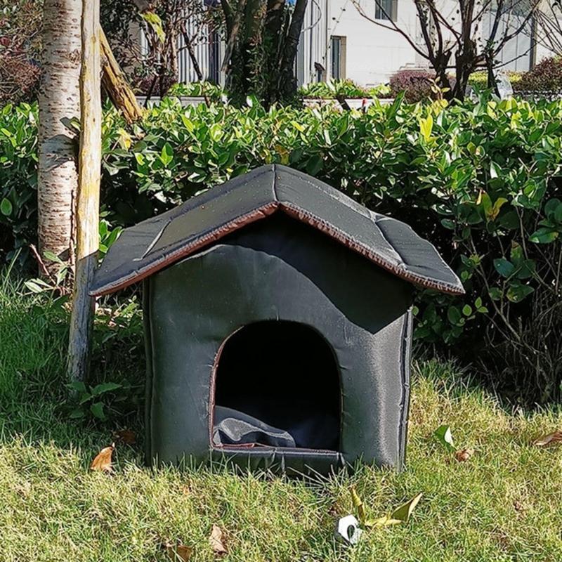 Outdoor Enclosed Waterproof Sleeping Nest for Cat Basket Puppy House Warm Cave