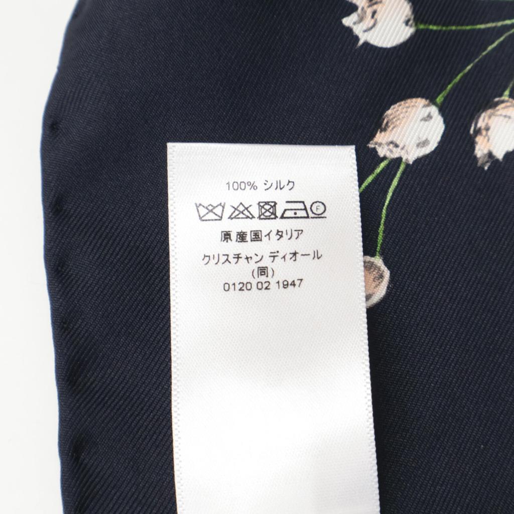 DIOR [Excellent Condition/Domestically Authorized] 22AW XKDOO090I603C581TU D-Constellation Silk Square scarf Black/MulticolorUsed