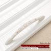 Ivory White Zinc Alloy Minimalist Round Pull Handle for Cabinets and Drawers