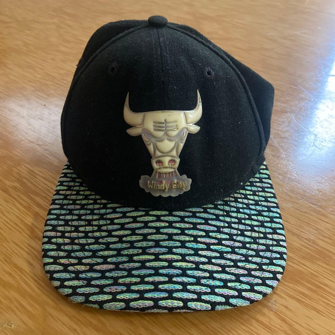 Used [Rare] New Era 9FIFTY Chicago Bulls Aurora Logo Cap