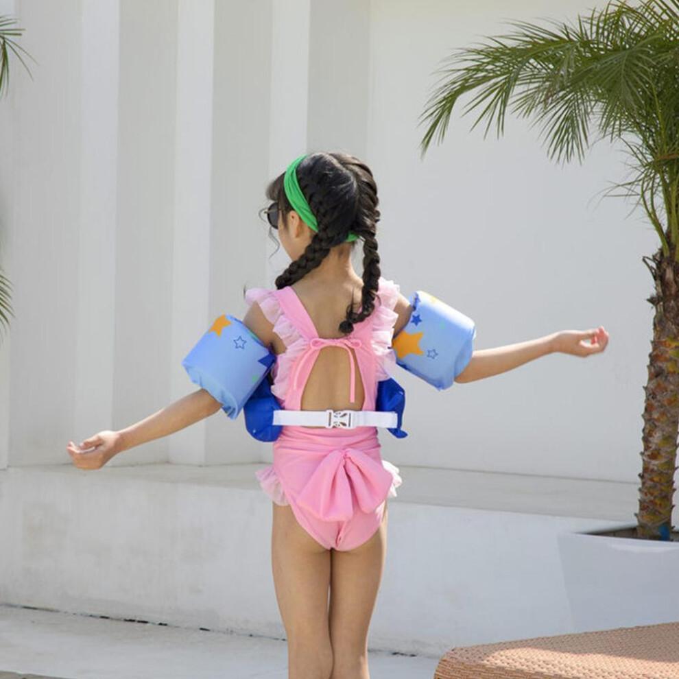 Kids Swim Vest with Arm, 57x18cm, Polyester Foam, 22-58Ibs