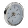 Bimetall-Rohrthermometer Industrielle Pipeline Rohrthermometer Thermometer 63mm Analog Anlegethermometer Klemmsensor