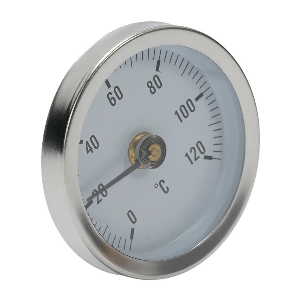 Bimetal Pipe Thermometers Industrial Pipeline Rohrthermometer Thermometer 63mm Analog Anlegethermometer Clamp-on China Mainland