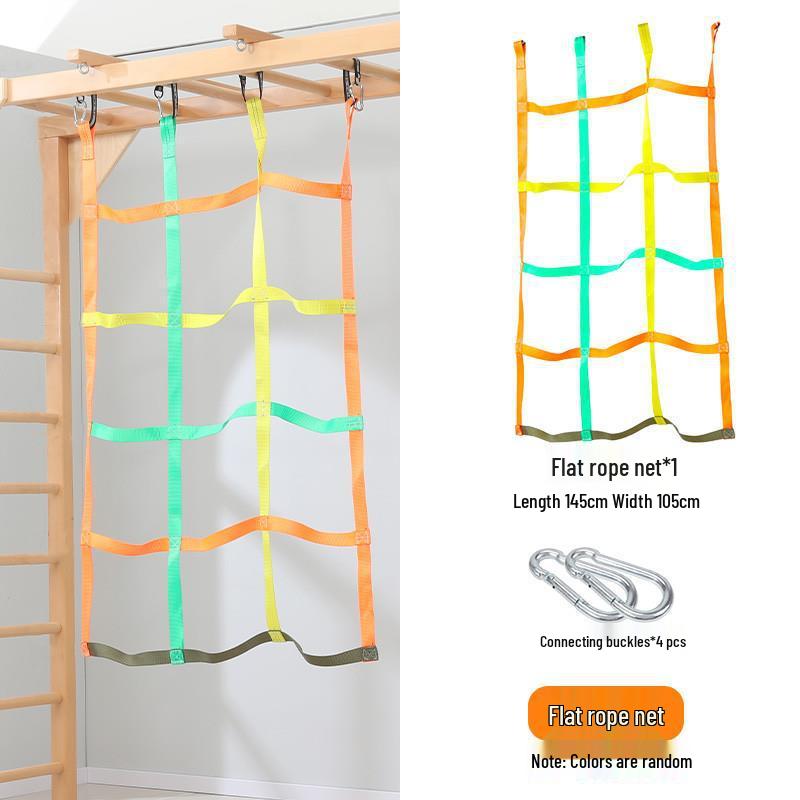 Outdoor Kids' Rope Ladder Swing for Sensory Integration and Climbing Activities