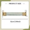 10 Pieces Internal Iron Sturdy Spring Clip Handbag Hinges for Bag Sewing DIY Purse Making