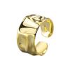 Silver Color Irregular Handmade Ring For Women Adjustale Golden Creative Geometric Wide Anillos Ring Fashion Jewelry