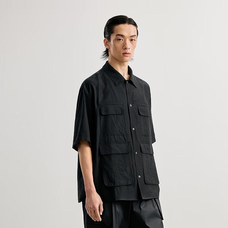 Men's Loose Fit Short-Sleeved Lapel Shirt