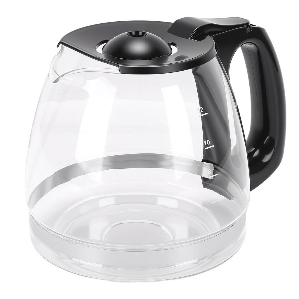Glass Coffee Pot Easy to Clean Heat Cold Proof Coffee Maker Replacement   with Handle