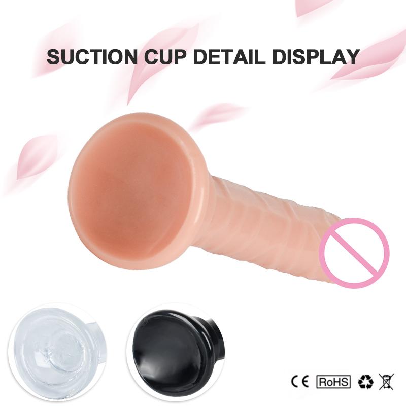 Translucent Soft Dildos Realistic Jelly Dildos 5 Color Option Small Dildo Simulation Penis Mini Dildo Toy Sex Toys for