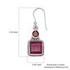 8 Mm Square Shape Natural Ruby Gemstones 925 Sterling Silver Handmade Drop Dangle Earrings For Women & Girls