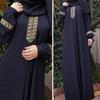 Ethnic Style Loose Long Dress with Webbing, Plus Size